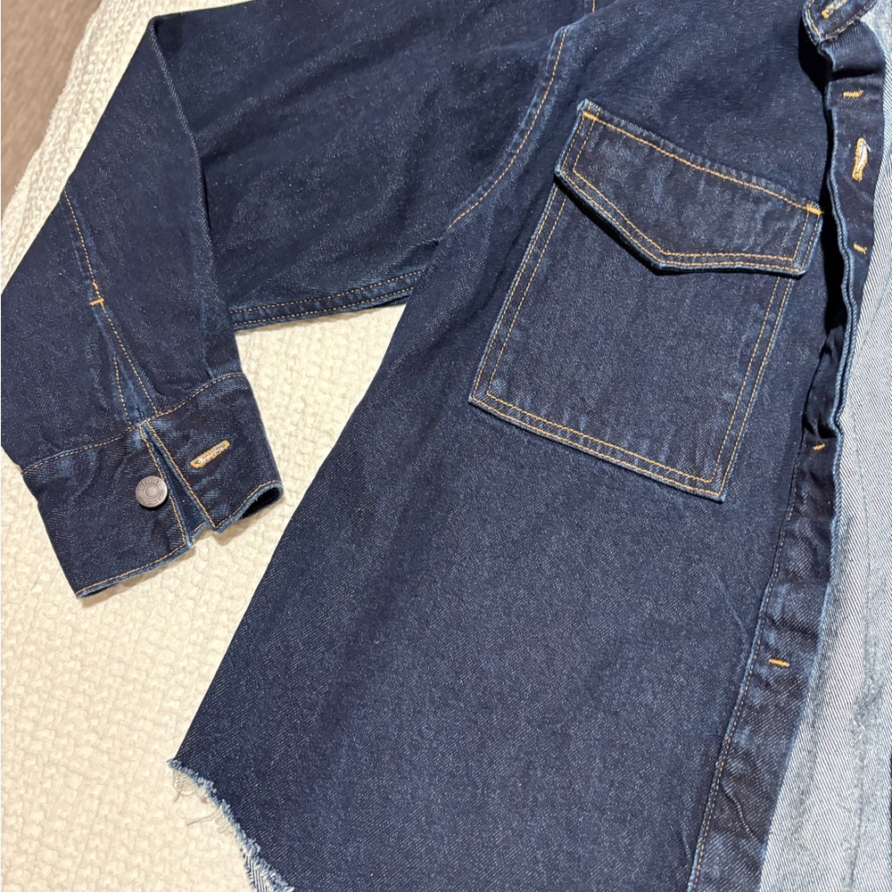 Etica Dark Blue Denim Jacket - Picture 3 of 6